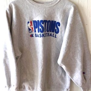 Rare Vintage Detroit Pistons Crewneck